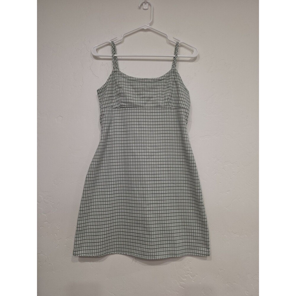 John Galt Brandy Melville Plaid Colleen Mini Dress Green/White 90'sY2K OneSize S
